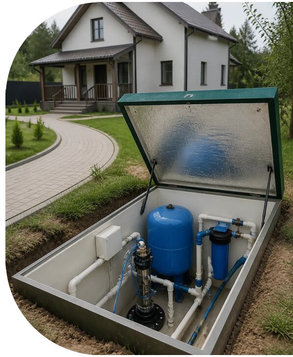 Автономное водоснабжение дома в Тюмени от 153105 р. | АПаруса-Тюм