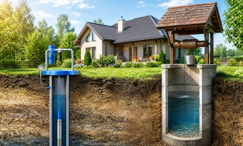 Автономное водоснабжение загородного дома Тюмень: скважина или колодец 